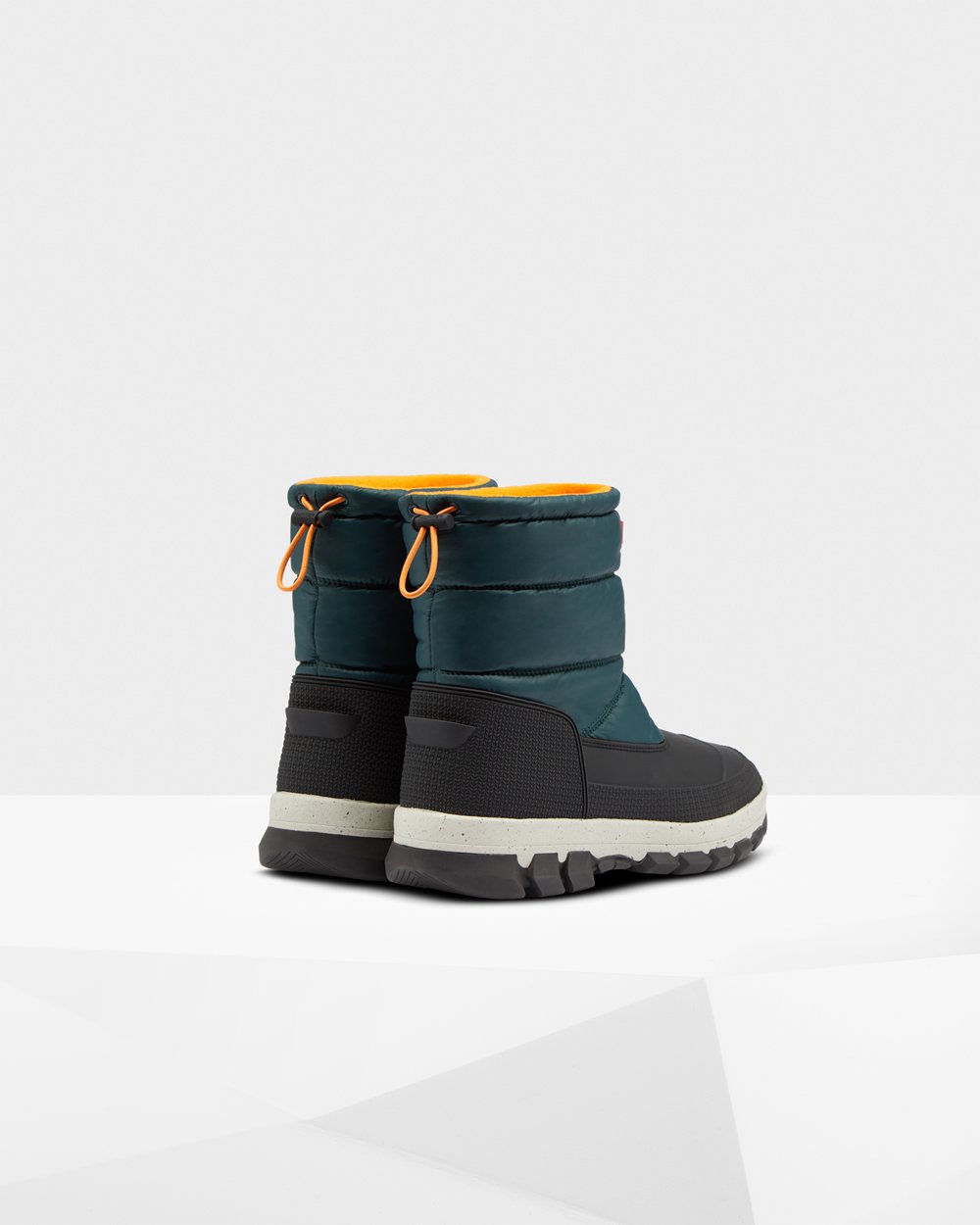 Snow Boots Herr - Hunter Original Insulated Short - Gröna/Grå - 912457-SLK